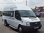 Бесплатный автобус Genser в пункт аренды автомобилей АрендаАвто-кнк на Новорязанском шоссе